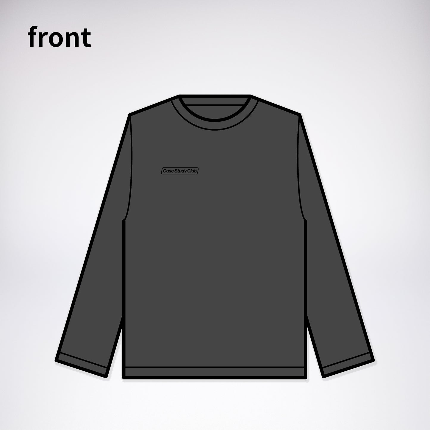 CASE STUDY CLUB Long sleeve T-shirt