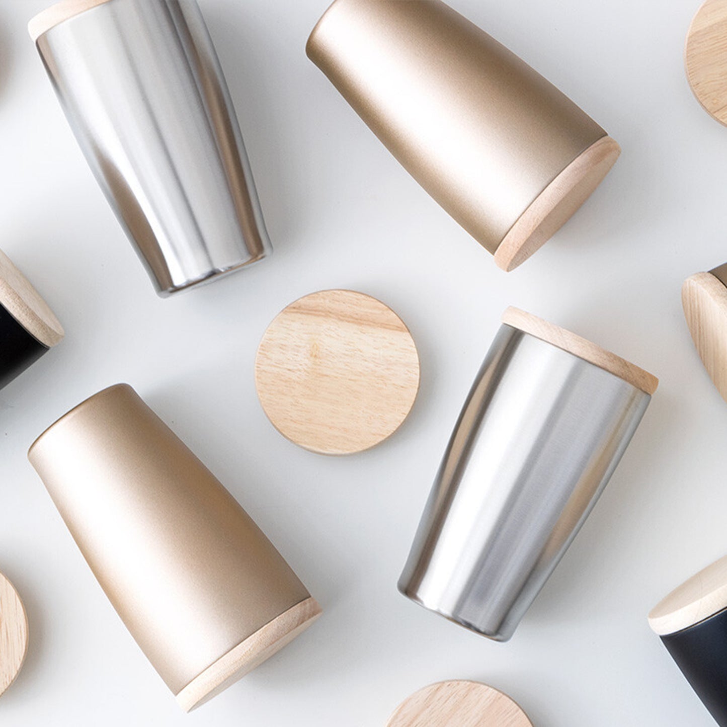 Woodcap stainless tumbler